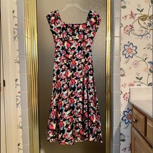 Collectif Vintage Dolores Origami Floral Dress